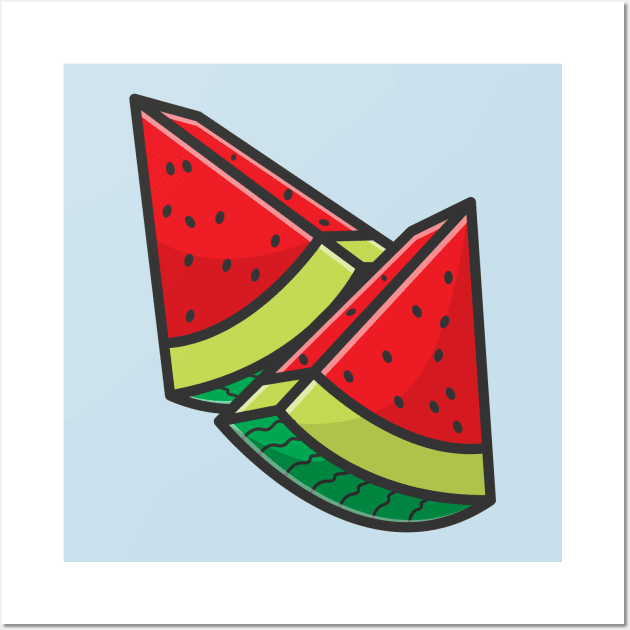 watermelon Wall Art by fflat hds